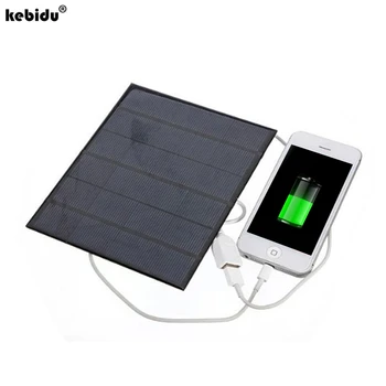 

kebidu 2018 New Arrive6V 3.5W Solar Power Panel Charger USB OTG Portable Solar Charger Device Solar Panel Power Source for phone