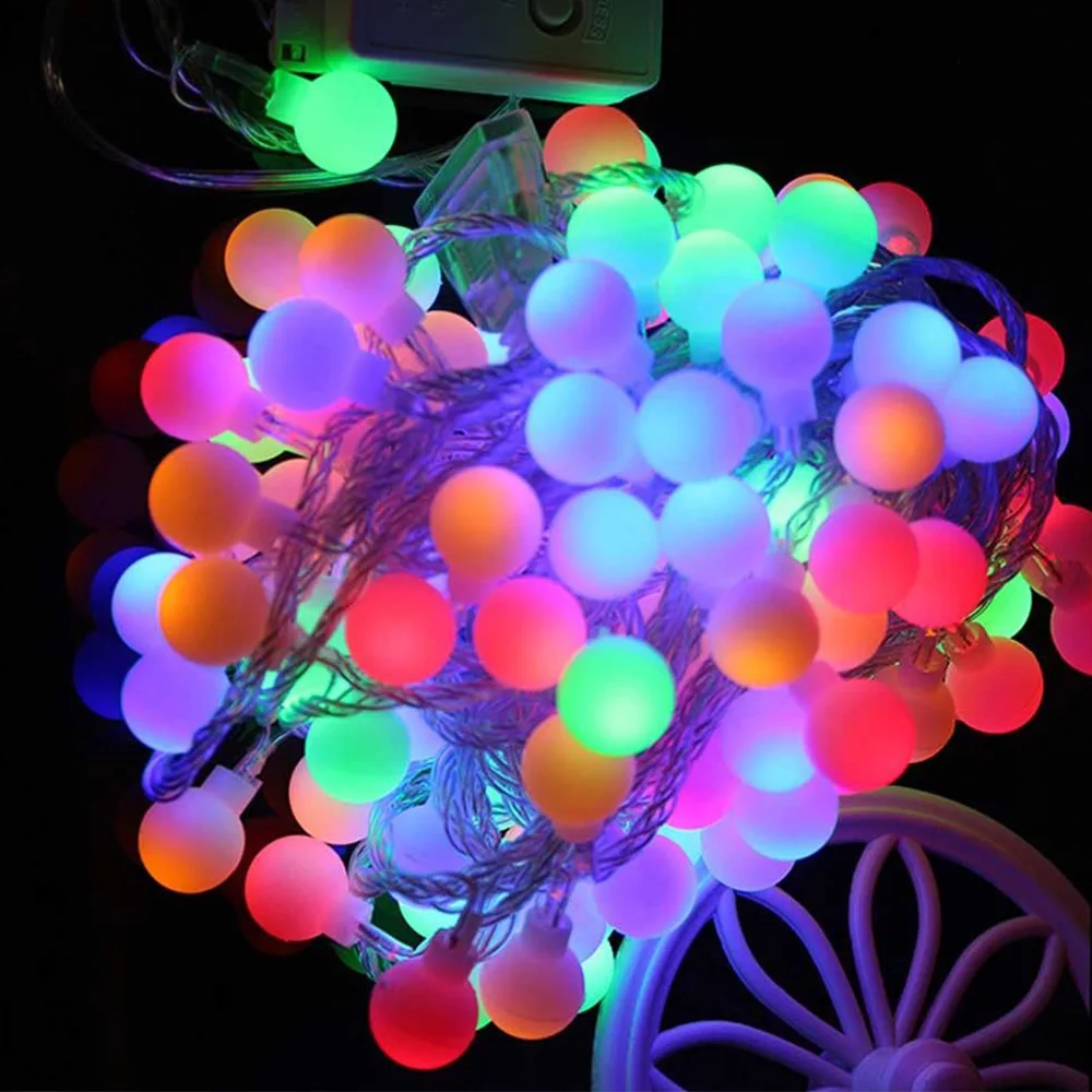 28 piezas/40 piezas LED al aire libre Multicolor LED String Luces de Navidad de vacaciones decoración de la boda Luces LED resplandor partido