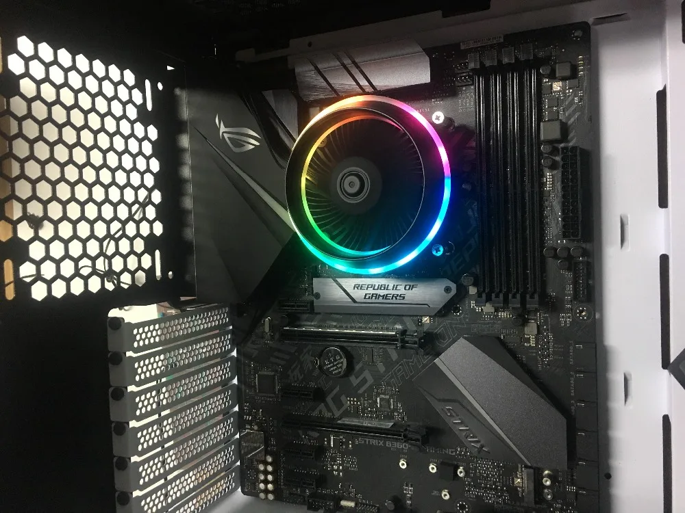 Кулер для процессора darkflash shadow AURA SYNC 3 p-5 V TDP 280W PWM 4pin двойное кольцо LED RGB вентилятор Радиатор кулер для intel LGA 115x