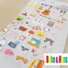 Новинка 1 шт./компл. милые девушки жизни стиль бумажная наклейка для скрапбукинга украшения этикетки оптом