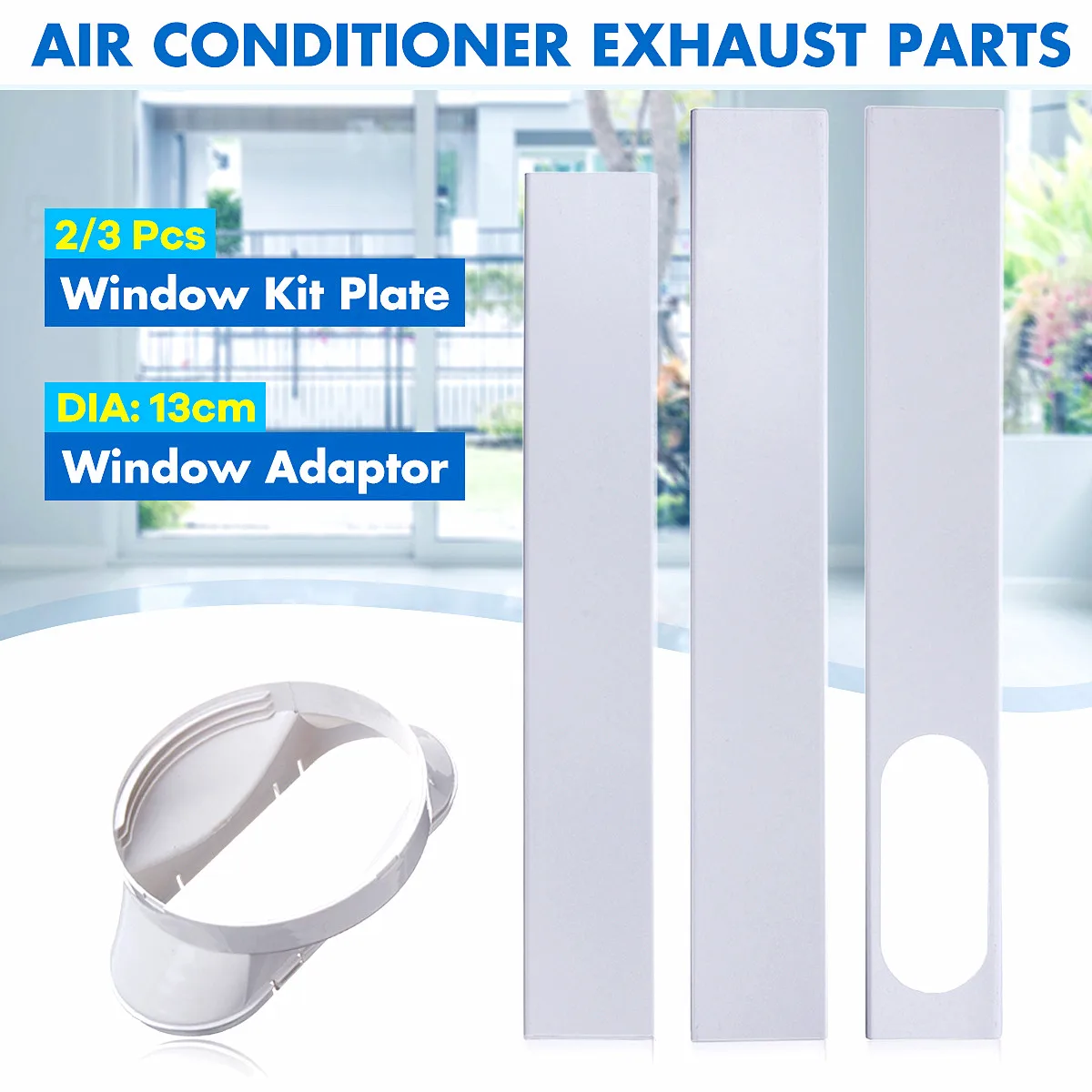 

New 190cm Adjustable Window Adaptor/Window Slide Kit Plate Exhaust Hose Tube Connector For Portable Air Conditioner Accessories