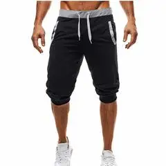2018 New Fashion Mens Baggy Jogger Summer Casual Slim Harem Short Slacks Casual Soft Cotton Trousers Shorts