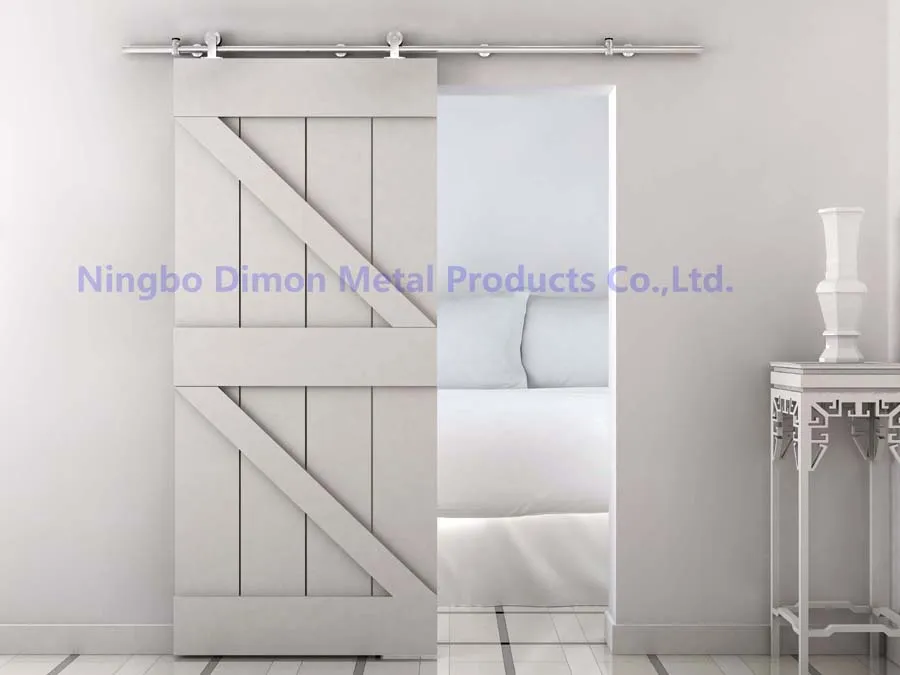 Dimon customized SUS 304 sliding door hardware wood sliding door hardware America style sliding door hardware DM-SDU 7101
