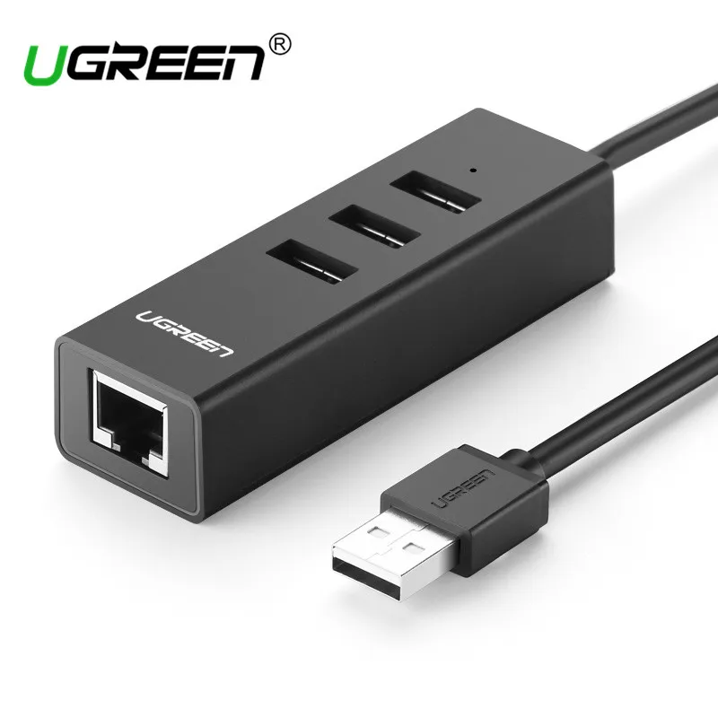 Ugreen USB 2 0 Ethernet для Windows 10 Xiaomi Mi Box 3 концентратор к RJ45 Lan адаптер Сетевая карта|usb 2.0