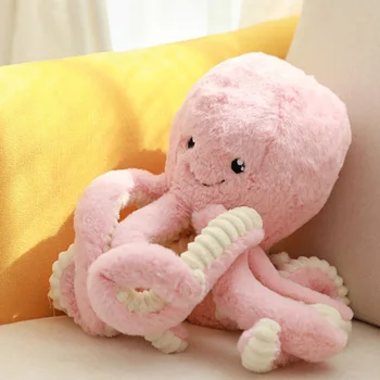 

40 Cute Simulation Octopus Pendant Plush Stuffed Soft Decorative Pillow Deer Animal Home Accessories Cute Doll Children Gifts