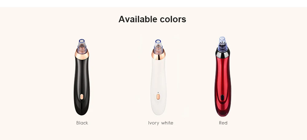 Electric Face Cleansing Instrument Facial Skin Care Machine Blackhead Vacuum Suction Tool for Acne