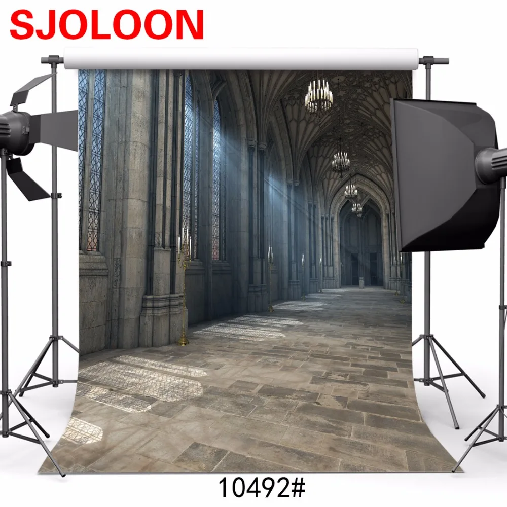 

Castle backdrop Corridor light Photography backdrops Fond studio photo vinyle Photography-studio-backdrop Photo background
