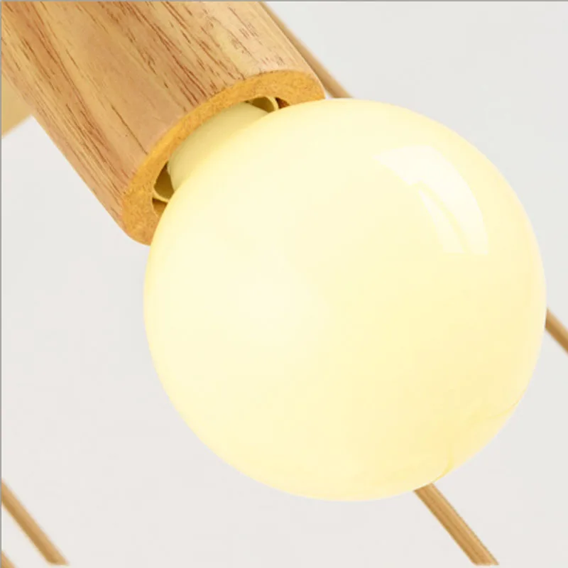 European Wood Pendant Light E27 E26 Wooden Socket Hanging Simple Classical Pendant Light For Home Kid's Room Restaurant Bar (32)