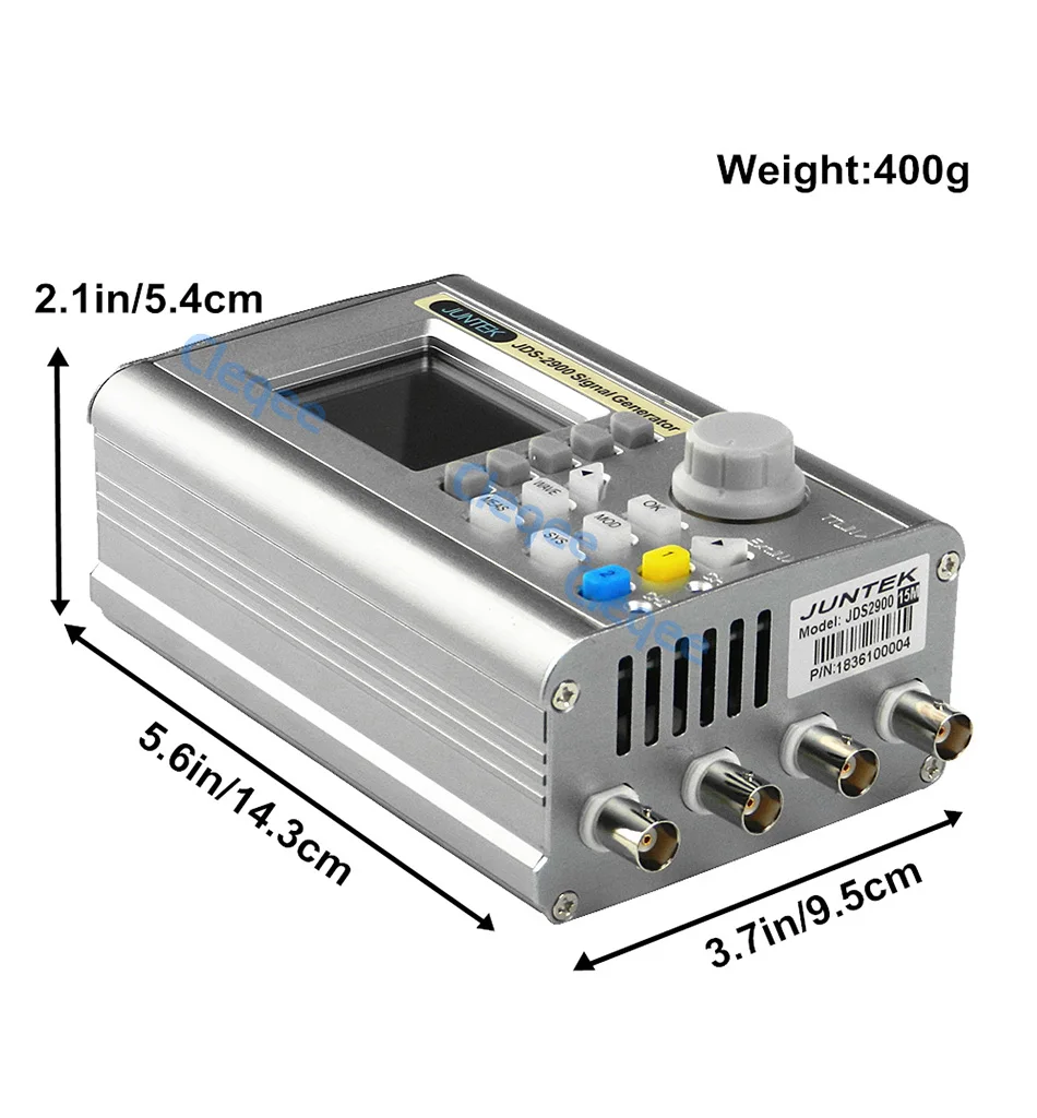 Cleqee JDS2900 30 МГц цифровой контроль двухканальный DDS генератор сигналов