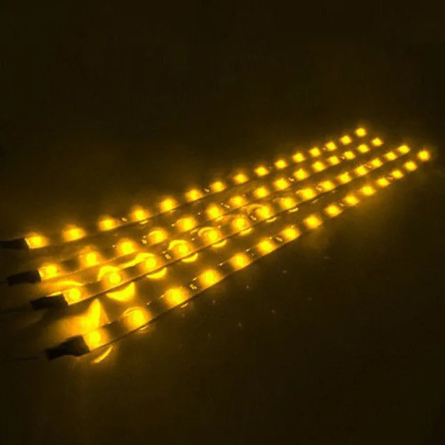 ตัวเลือกสินค้า แถบไฟ LED ยืดหยุ่น 2 ชิ้น หลากสี สำหรับตกแต่งรถ