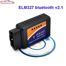 Lowest Price ELM 327 Bluetooth Interface Elm327 Bluetooth v2.1 Support All OBDII Protocols Wireless Auto Diagnostic Obd2 Scanner