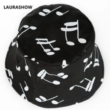 Новые модные красивые летние музыкальные Панамы с принтами, уличные рыболовные солнцезащитные очки для девочек