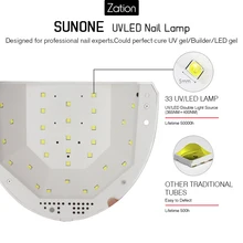 Сушилка для ногтей светодиодный Белый свет для ногтей лампа для маникюра для гель-лака инструменты для дизайна ногтей SUNone 48 Вт УФ-лампа для геля ногтей