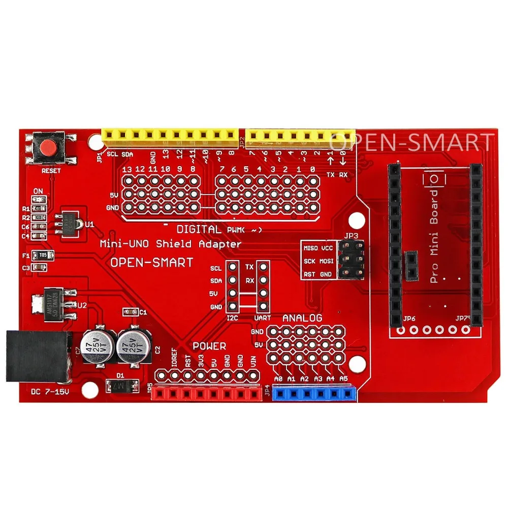 Плата адаптера Pro Mini UNO с регулятором/плавкой предохранителя плата для Arduino