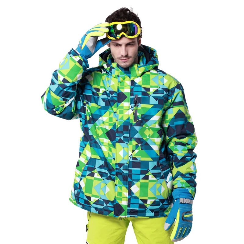 Мужская лыжная куртка с капюшоном с шапкой зимний сноуборд костюм Мужская Уличная теплая водонепроницаемая ветрозащитная дышащая одежда анти-пиллинг