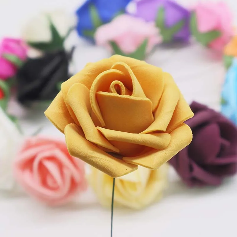 4cm Mini PE Foam Rose Flower Heads Artificial Silk Flowers For Home Garden DIY Wedding Decorative Flowers Wreaths Decor Supplies 4cm Mini PE Foam Rose Flower Heads Artificial Silk Flowers For Home Garden DIY Wedding Decorative Flowers Wreaths Decor Supplies