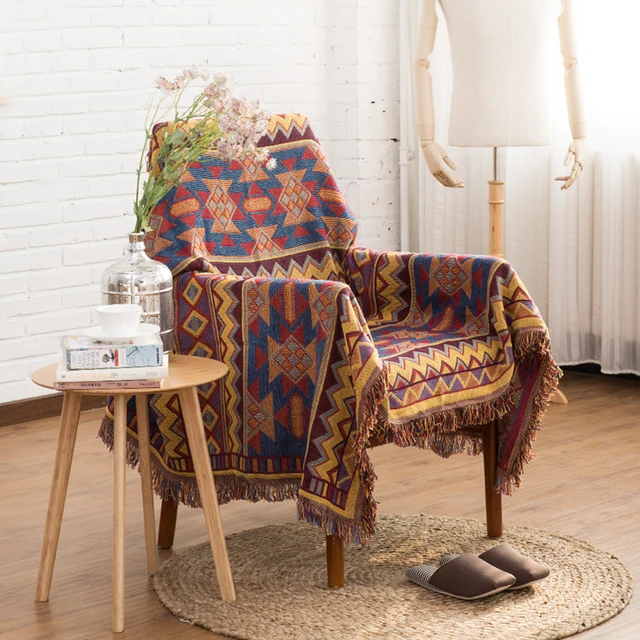 Kilim 100 Cotton Bohemia Rug Carpet Exotic Geometric Bedding Couch Kilim 100 Cotton Bohemia Rug Carpet Exotic Geometric Bedding Couch Cover Throw Blanket Body Sofa