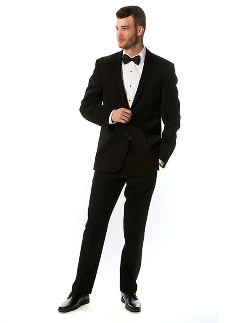 2019 neue design brautigam smoking schwarz kerbe revers zwei tasten mann kleidung hochzeit abend kleidung jacke pants fliege tuxedo black designer tuxedotuxedo design aliexpress