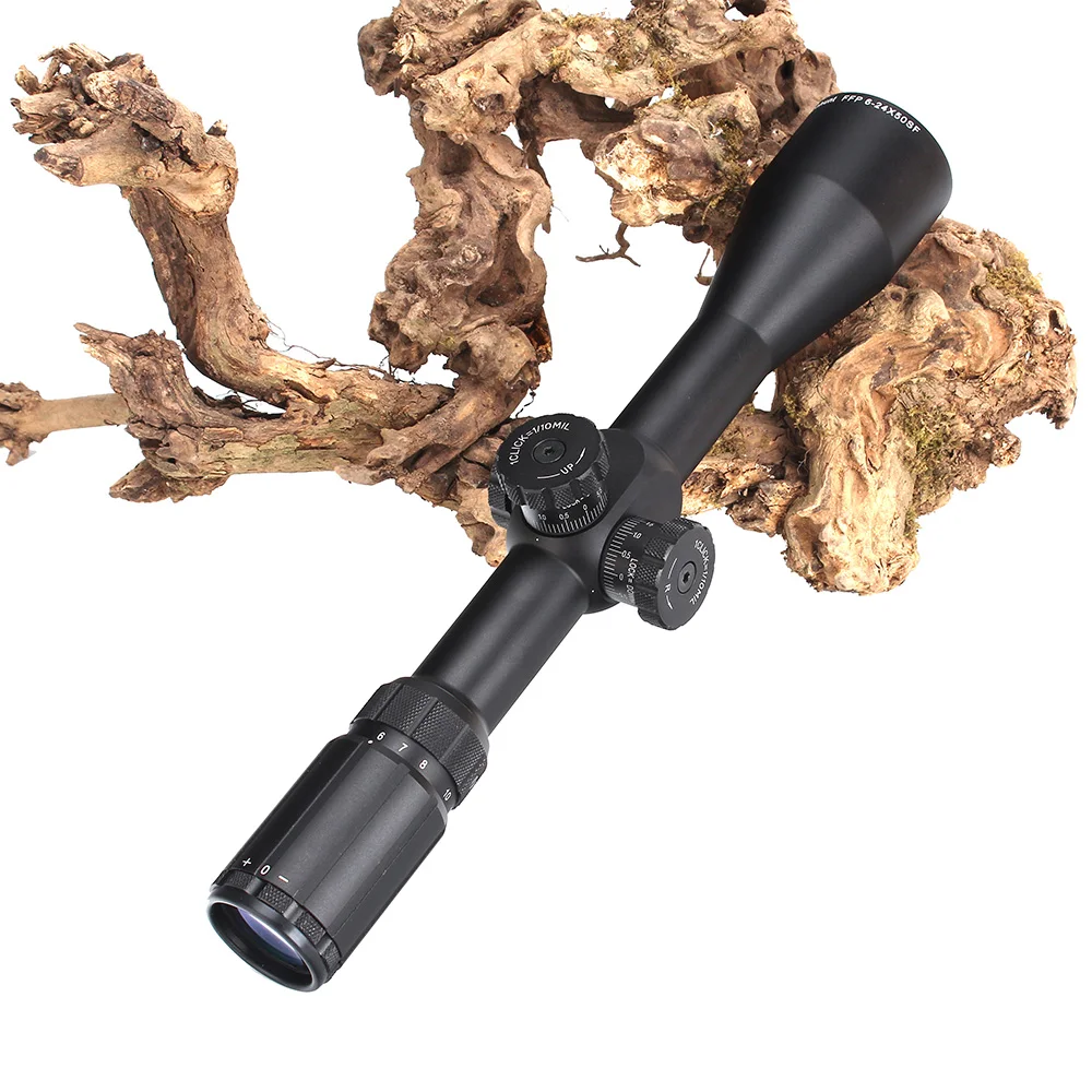 Ohhunt 6 24X50 SF FFP оптический прицел стекло Выгравированный охотничий Боковая