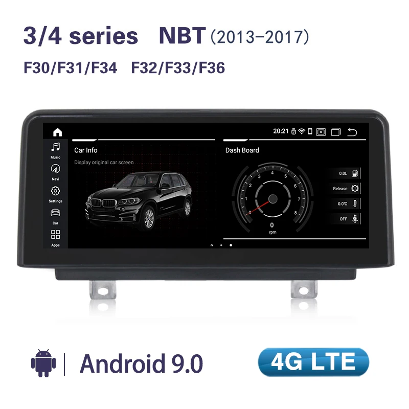 Автомобильный dvd-плеер MEKEDE 4+ 64G Android 9,0 для BMW F30/F31/F34/F20/F21/F32/F33/F36 NBT Авторадио gps навигация Мультимедиа - Цвет: 3 4  series NBT