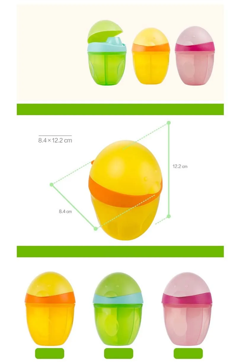 Детская молочная смесь Сейф Коробка для хранения Контейнер Портативный молоко емкость для порошка контейнер для детского питания зеленый розовый желтый