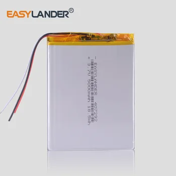 

3Wires 407292 3.7V 5000mAh Li-Polymer Battery For Tablet PC Irbis TZ56 TZ49 3G TZ709 TZ707 iPAQ texet tm 7043xd U25GT