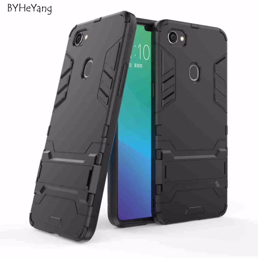 BYHeYang For OPPO F7 Case OPPO F 7 Cover 6.23inch Robot Silicon Rubber Hard Back Phone Cover FOR Phone Case OPPO F7 2018 Cases