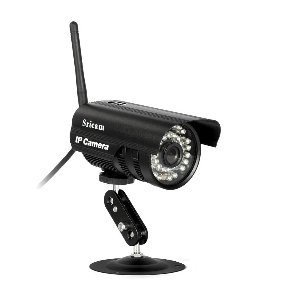  Sricam Waterproof WiFi IP Bullet Camera Wireless Network 36 LED IR Night Vision 1MP Alarm CCTV Cam Home Outside Security US Plug 