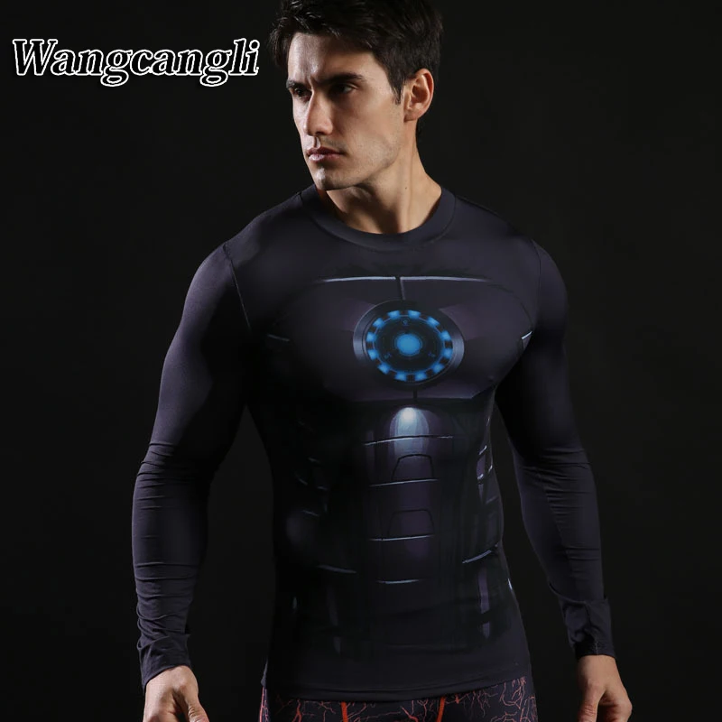 wangcangli Anime Superman Iron font b man b font 3d t font b shirt b font