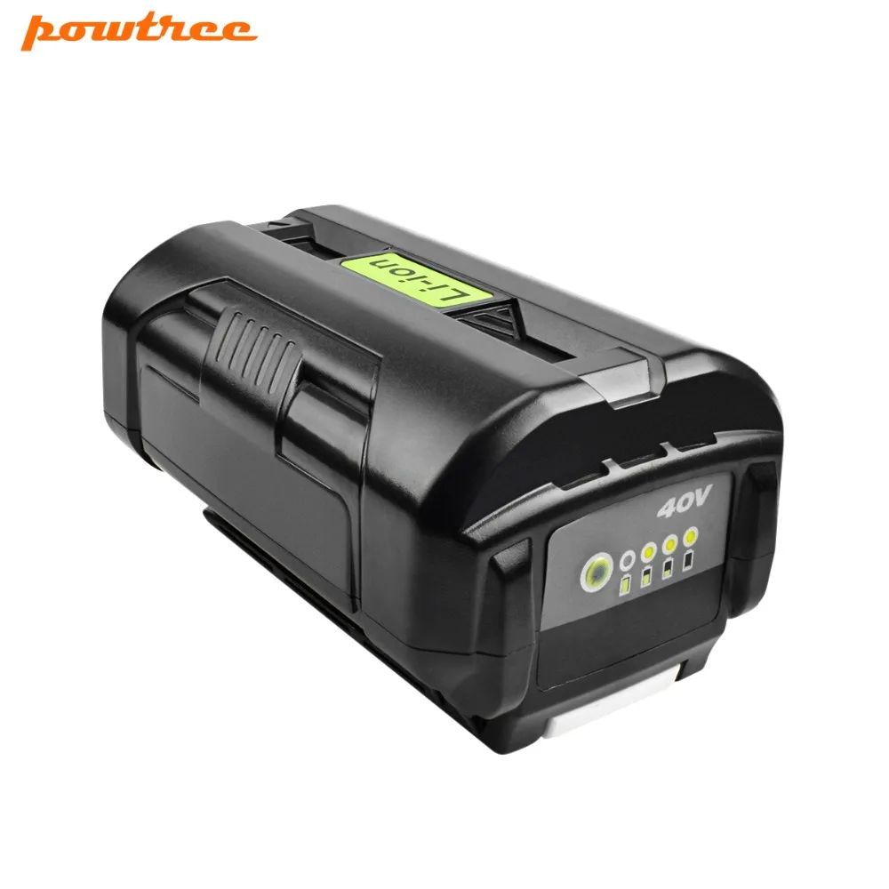 

Powtree For Ryobi OP4050 6000mAh 40V Li-ion Rechargeable Replacement OP4026 OP40261 OP4026A Cordless String Trimmer battery