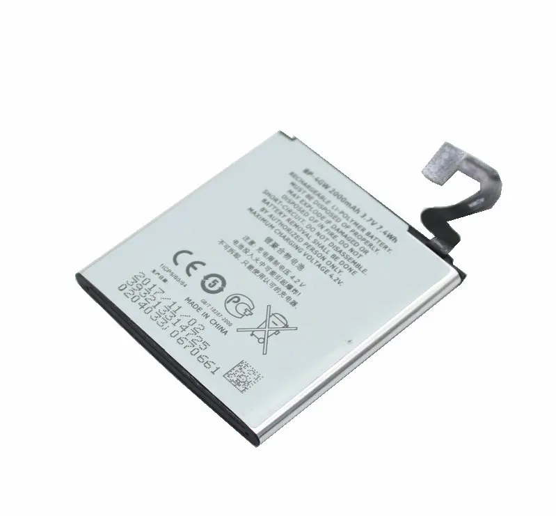 Аккумулятор для телефона Nokia Lumia 2000 920T BP4GW BP 4GW 920 мАч|Аккумуляторы мобильных