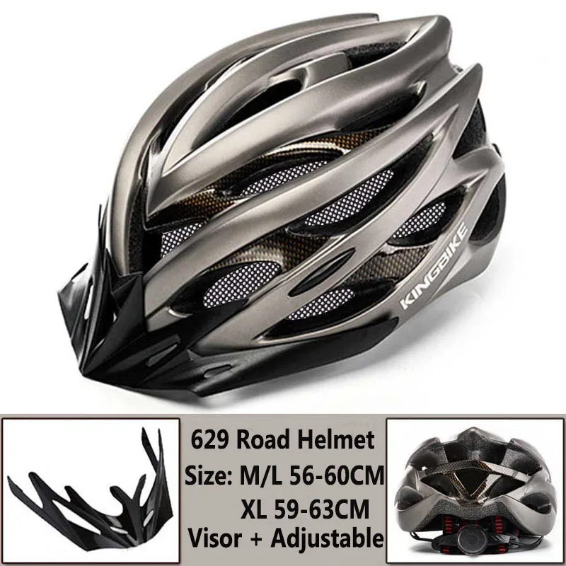 KINGBIKE велосипедный шлем Мужской велосипедный шлем MTB дорожный велосипедный шлем casco bicicletas открытый езда столкновения Fietshelm для скутера - Цвет: 629N-T