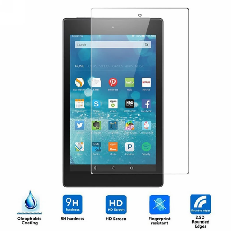 For Amazon 2017 New Kindle Fire HD 8 Premium Explosion Proof Tempered