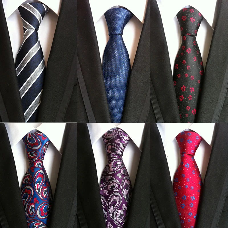 Mantieqingway Plaid Men's Tie Cravata Brand Popular Polyester Neckties