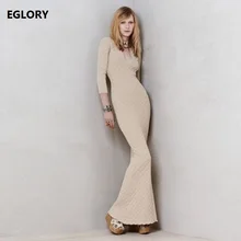 2017 Nouveau Femmes Robe Automne Et Hiver Long Pull Robes Mince V-cou Tricoté Robe Sexy Moulante Robe robe Femme Tricots