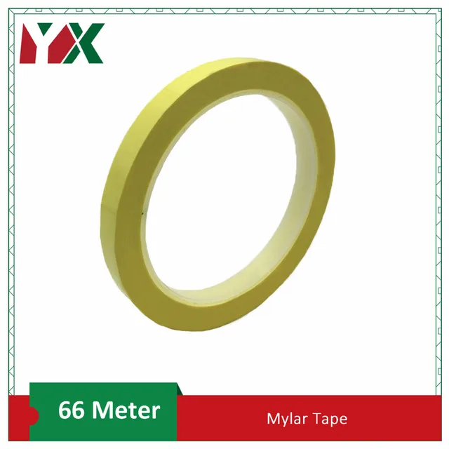 1PCS Mark Multicolor Mylar Tape Mara Tape High Temperature Insulated Transformer Motor Capacitor Coil Wrap Adhesive Tape Yellow