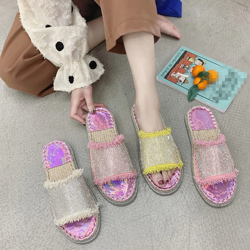 

Women's Slippers 2019 Shoes Socofy Loafers Slides Med On A Wedge Fenty Beauty New Flat Soft Sliders Luxury Wedges PU Casual
