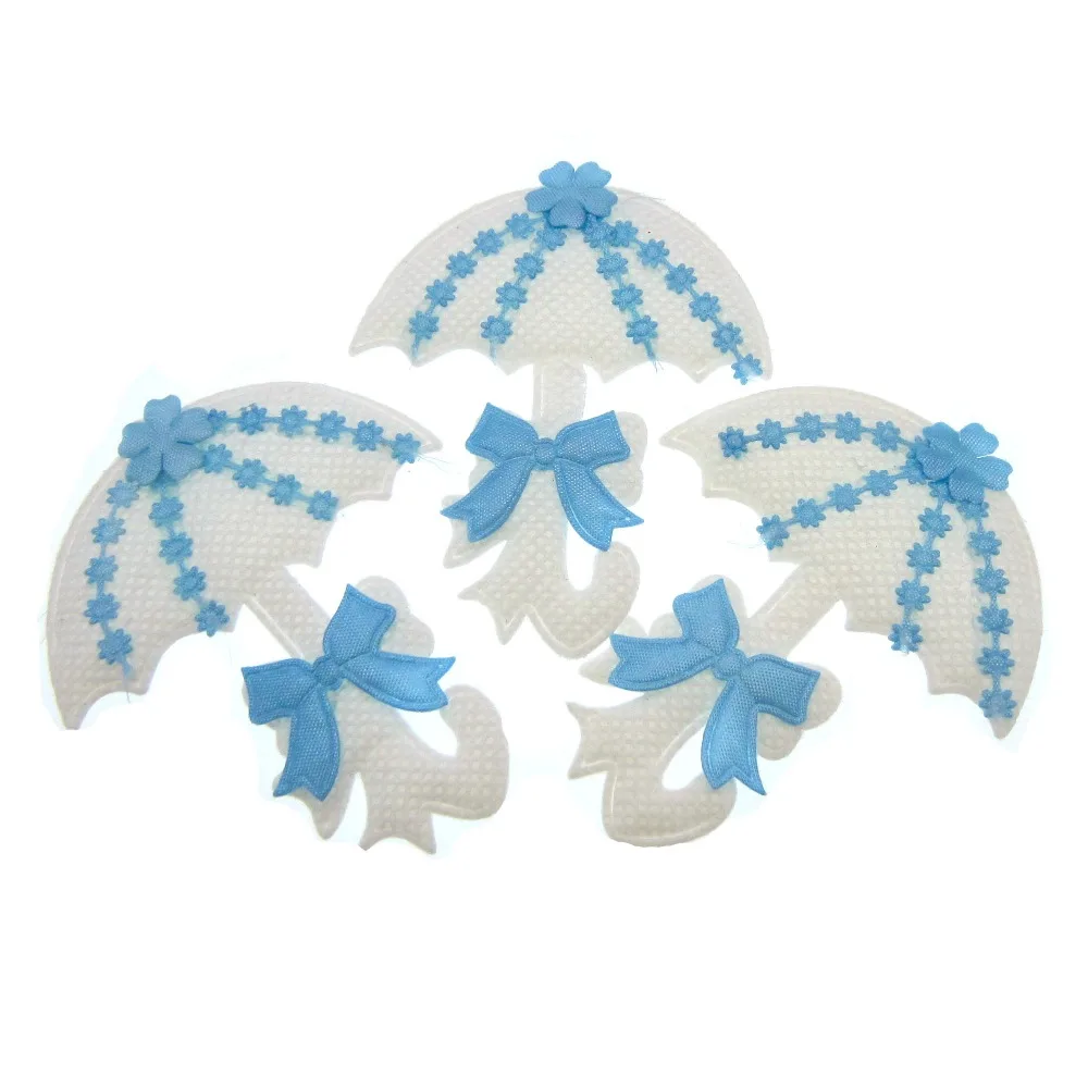 Buy 24pcs Fabric Padded Umbrella Applique Baby Shower