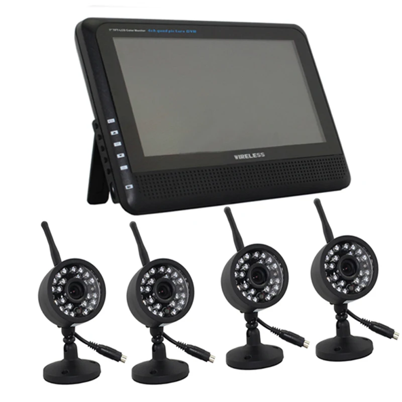  (1 set)4Ch 2.4Ghz Wireless Digital Waterproof Camera 7