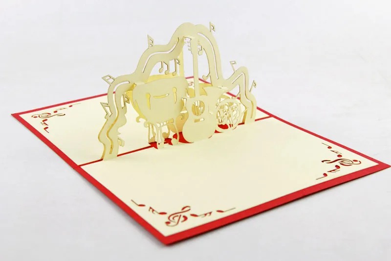 Carte Pop Up Spirale 3d Pour Instruments De Musique Carte Pop Up ay Pop Up Aliexpress