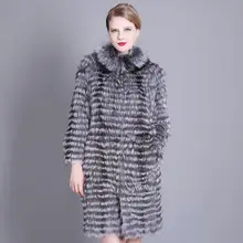 Новое Женское теплое пальто из натурального меха лисы, вязаная короткая зимняя меховая куртка, модная верхняя одежда, пальто из натурального Лисьего меха, NC03