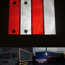 Горячая 10 шт/партия красный и белый пластиковый Ретро Рефлектор для автомобиля