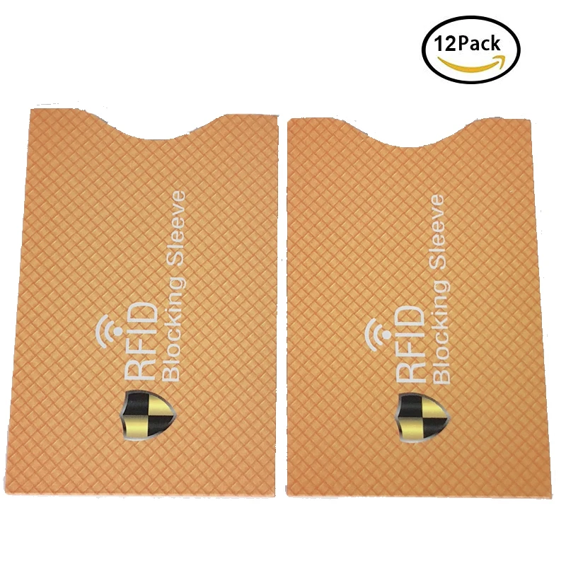 

12 Pcs RFID Blocking Sleeves Anti Theft RFID Card Protector RFID Blocking Sleeve for Men/Women Identity Theft Protection