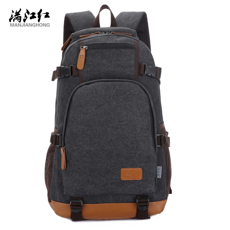 

Manjianghong Canvas Backpack High Quality Big Capacity Travel Men Backpack Mountaineering Backpack Bag 1266