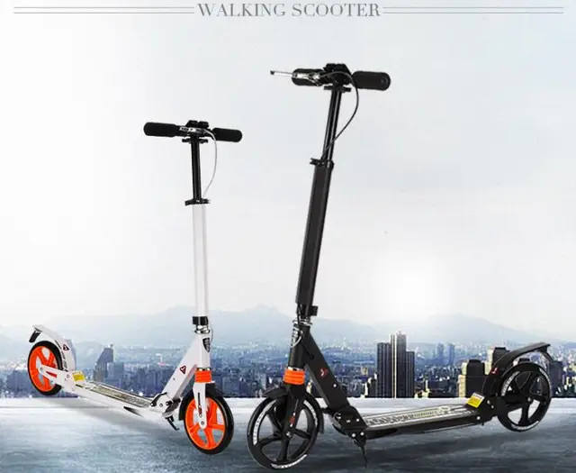 Cheap Folding  Aluminum alloy Foot Scooters portable shock absorption Kick Scooter Walking scooter For adult  