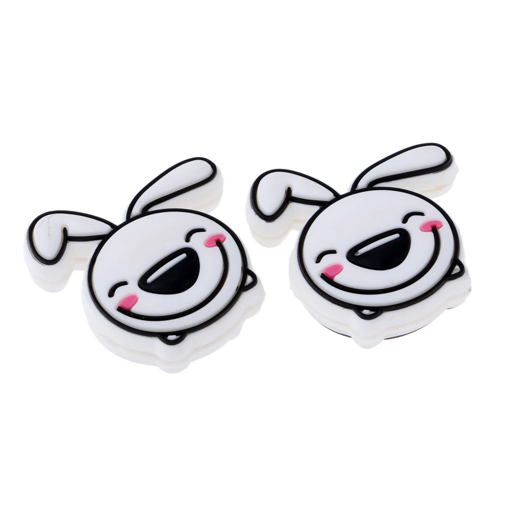 2Pcs/Set Premium Silicone Shock Absorber Vibration Dampeners Shockproof Damper for Tennis Squash Racquet String