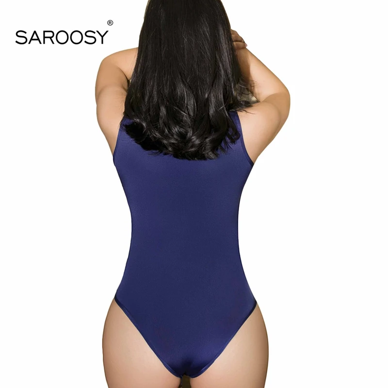 SAROOSY Bew Sexy Lingerie Bodysuit for Women Sheer Eroticapparel Open Bra Double Zipper Japanese Student Style Catsuit