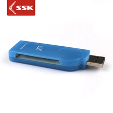 Прямая настоящий один Usb накопитель кардридер Ssk Usb2.0 высокоскоростной считыватель Slr специфический Cf карты Scrs028 Янтарный