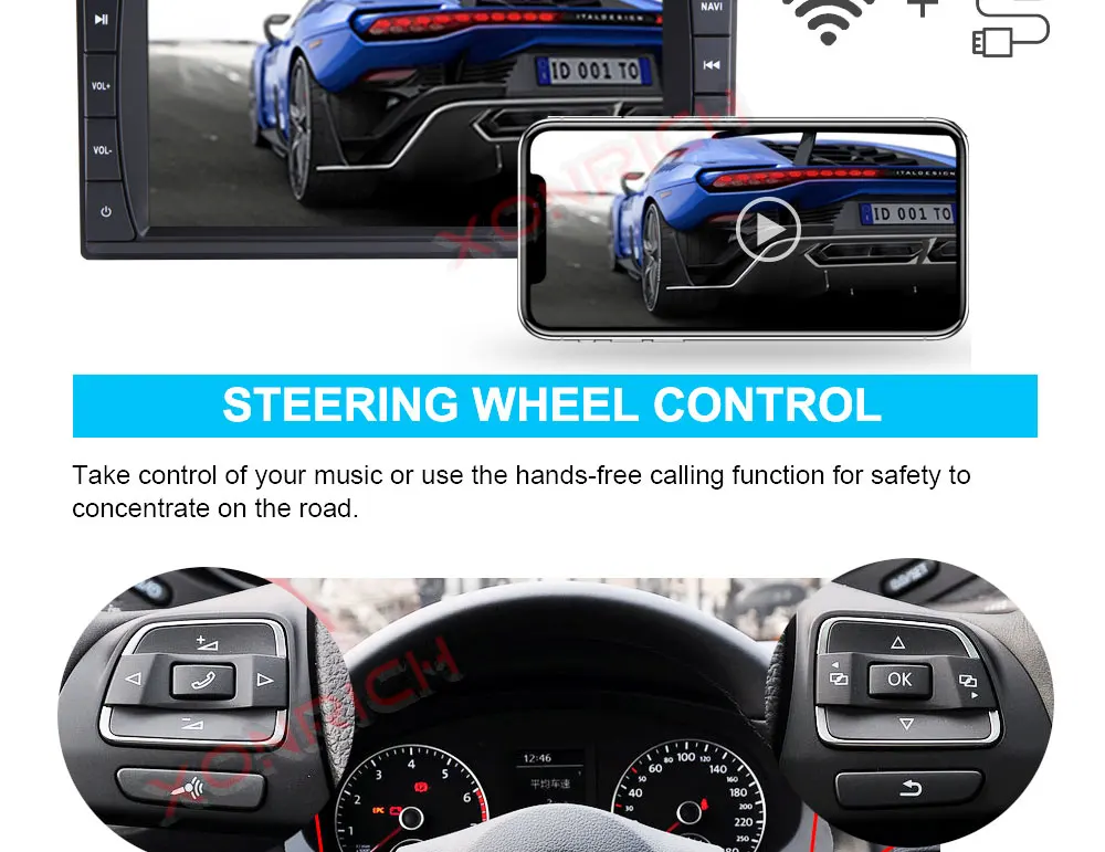 Sale Autoradio 2 Din Android 9.0 Car Radio Stereo Car DVD Player For Nissan GPS Navi Wifi Bluetooth Audio Head unit 173mm * 98mm 10