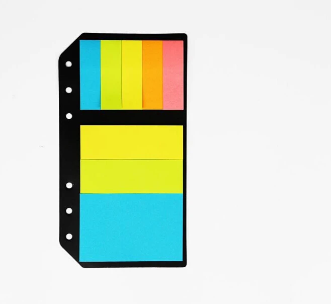 

B5 A5 A6 Planner Accessory Colored N 6 Holes Binder Sticky Notes Diario Office School Supplies Planner Spiral Memo Pads